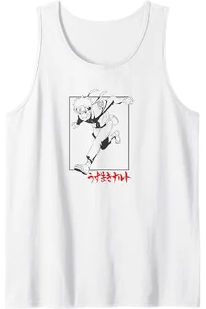Naruto Grey and Red Tank Top