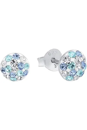 Amor Ohrstecker 925 Sterling Silber Mädchen Kinder Ohrschmuck, mit Preciosa, 0,6 cm, , Kommt in Schmuck Geschenk Box, 2021193