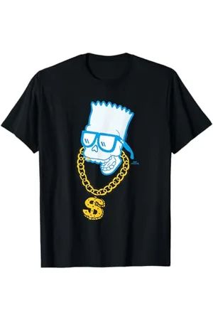 The Simpsons Bart Simpson Skull Bling T-Shirt
