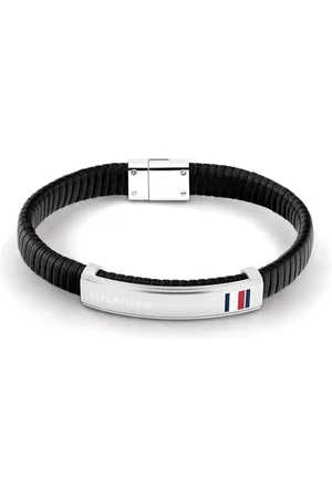 Tommy Hilfiger Jewelry Armband für Herren aus Leder Schwarze Farbe - 2790349