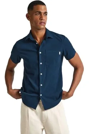 Pepe Jeans Herren Pyke Hemd, Blau (Dulwich Blue), XXL