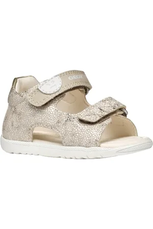Geox Baby-Mädchen B MACCHIA Gir Sandal, Beige/Lt Gold, 24 EU
