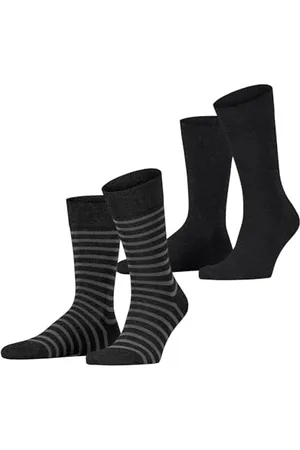 ESPRIT Herren Socken Fine Stripe Multipack M So Baumwolle gemustert 2 Paar, , 43-46