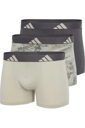 adidas Herren Unterwäsche 3er Pack-Trunk (3PK) -Active Flex Cotton Boxershorts, , S