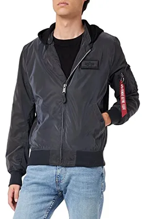 Alpha Industries Herren MA-1 LW HD Rainbow Reflective Bomberjacke, L