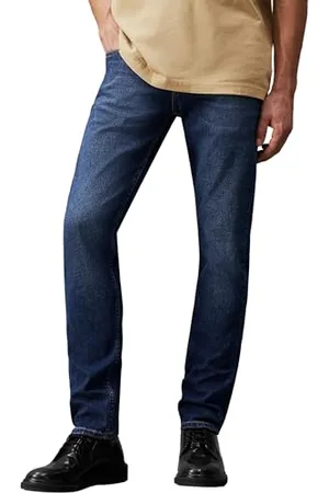 Calvin Klein Jeans Herren Jeans Hose Slim Fit, Blau (Denim Medium), 30W/34L