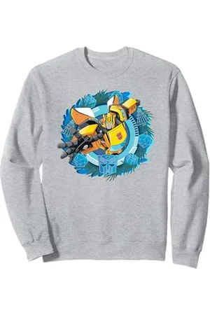 TRANSFORMERS Evergreen Christmas Bumblebee Wreath Sweatshirt