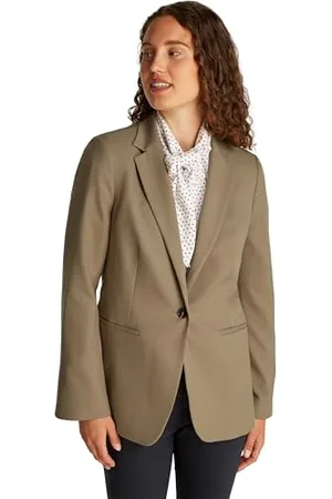 Tommy Hilfiger Damen Blazer Core Regular Fit, Braun (Tundra Brown), 42