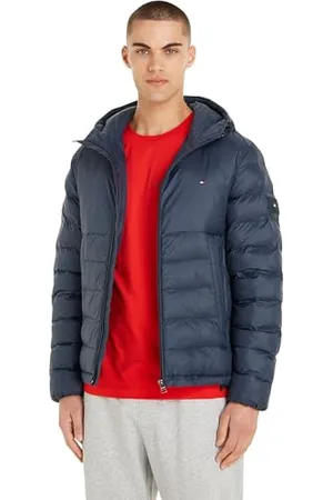 Tommy Hilfiger Herren Daunenjacke Packable Recycled Quilt mit Kapuze, , XL