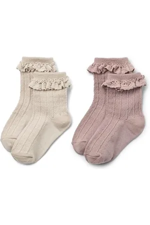 WHEAT Mädchen 2 pk Wolle Lace Socken Nora