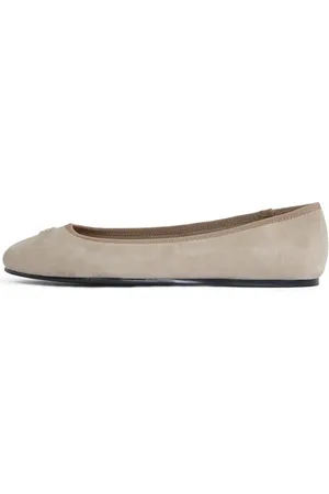 Tommy Hilfiger Damen Ballerinas Hardware aus Wildleder, Beige (Coastal Taupe), 40