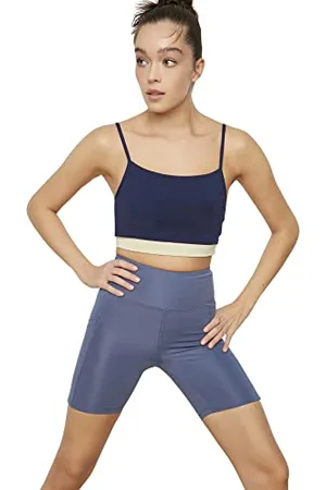 Trendyol Damen Women Sportswear High Waist Skinny Fit Shorts Length Sport Leggings Baby Strumpfhose, , M