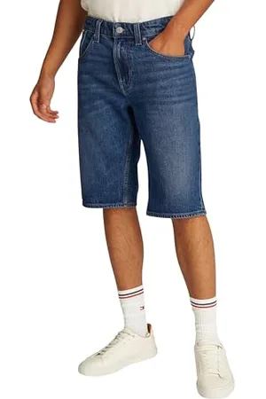 Tommy Hilfiger Herren Jeans Shorts Ronnie Wide Leg, Blau (Denim Dark), 34W