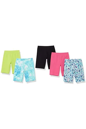 Amazon Mädchen Midi-Radshorts (Früher Spotted Zebra), 5er-Pack, , 4 Jahre