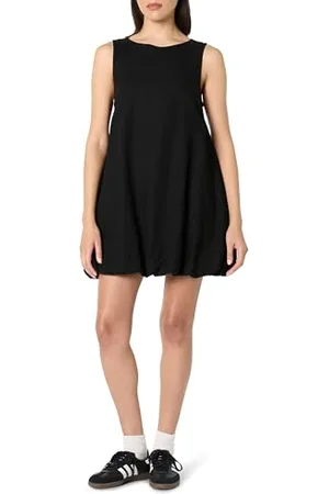 THE DROP Sleeveless Bubble Hem Mini Dress Kleider, , L