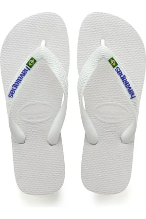 Havaianas Brasil Logo, ikonische, Bequeme und langlebige Badelatschen mit Brasilien- Flagge und Rutschfester Sohle mit farbigen Streifen, Unisex-Erwachsene
