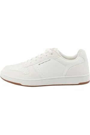 TOM TAILOR Herren 5380280008 Sneaker, White-Honey, 45 EU