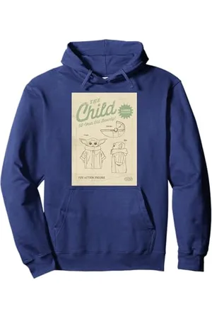 STAR WARS The Mandalorian The Child Schematic Toy Figure Pullover Hoodie