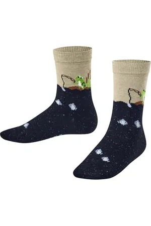 Falke Unisex Kinder Socken Fishing Frog K So Baumwolle gemustert 1 Paar, , 27-30