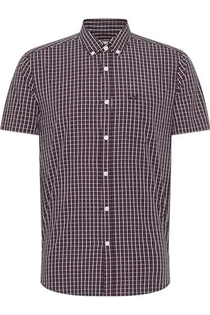 Mustang Herren Style Collin Square Ch Klassisches Hemd, 2311-Dd3-Kleines Check_red_Navy, S