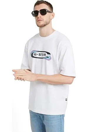 G-Star Herren Gradient Old Skool Logo Boxy T-Shirt, , XXL