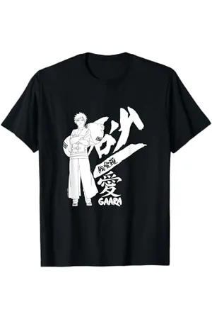 Naruto Shippuden Gaara stehend mit Kanji T-Shirt