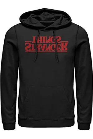 Stranger Things Stranger Upside Down Logo Unisex Hoodie Black XL