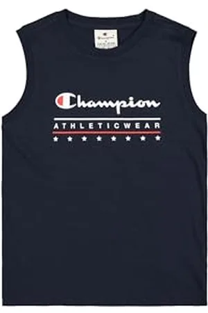 Champion Jungen Legacy Boy-Graphic Sleeveless Crewneck T-Shirt with Large Logo Tanktop, , 13-14 Jahre
