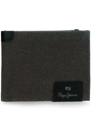 Pepe Jeans Hilltop Horizontale Geldbörse mit Geldbörse Grau 11 x 8 x 1 cm Leder by Joumma Bags, grau, Talla única, Horizontale Geldbörse mit Münzfach