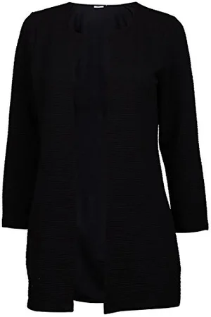 ONLY Damen ONLLECO 7/8 Long Cardigan JRS NOOS 15112273, Black, S