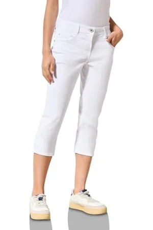 CECIL Damen B378653 Jeans, White, W25