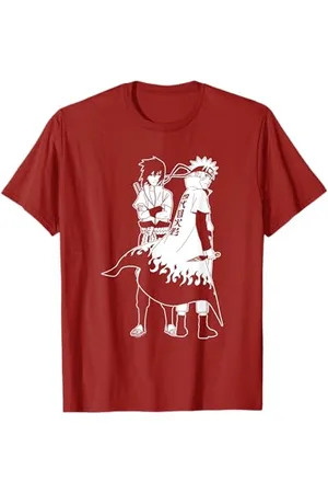Naruto Shippuden and Sasuke Outline T-Shirt