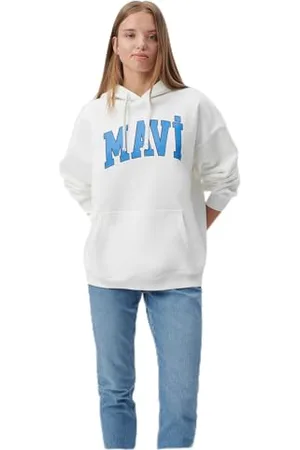 Mavi Damen Logo Hoodie Pullover, , 38