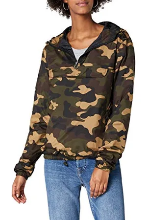 Urban classics Damen Ladies Camo Pull Over Jacket, , S EU