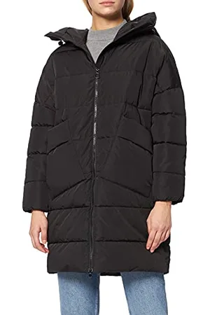 Geox Damen W HOARA Parka, Black, 46
