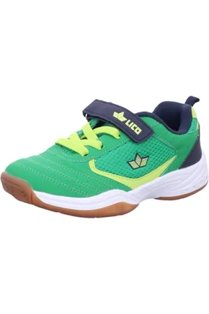 LICO Kerry VS Hallenturnschuhe, Grün/Marine/Lemon, 31 EU
