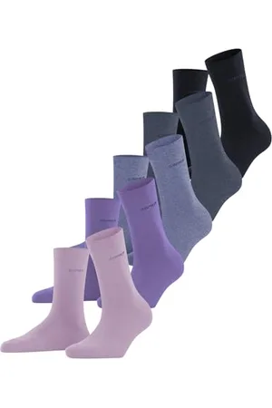 ESPRIT Damen Socken Solid Mix Multipack W So Baumwolle einfarbig 5 Paar, , 36-41