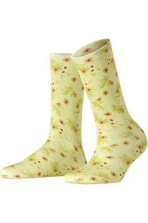 Burlington Damen Socken Floral Romance W So Baumwolle gemustert 1 Paar, , 36-41
