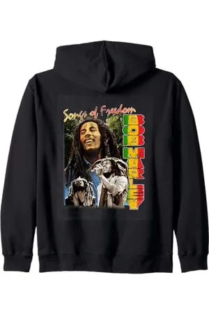 Bob Marley Freedom Vintage Reggae Musik von Rock Off Kapuzenjacke
