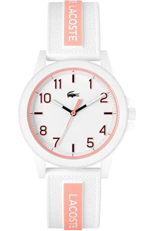 Lacoste Analog Quarzuhr für die Jugend Kollektion Rider mit Weisses Silikonarmband - 2020143