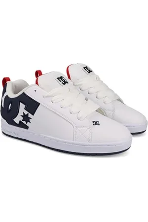 Dcshoes Herren Court Graffik Sneaker, White/Navy/Red, 42 EU