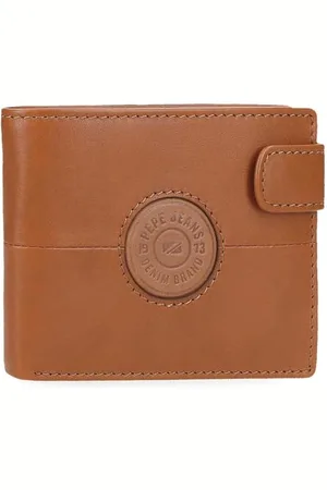 Pepe Jeans Cracker Horizontale Geldbörse mit Klickverschluss, , 11 x 8,5 x 1 cm, Leder von Joumma Bags, , Talla única, Horizontale Geldbörse mit Klickverschluss