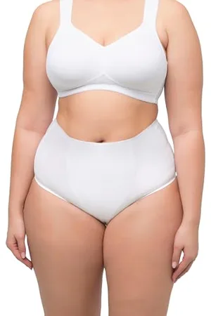 Ulla Popken Damen Miederhose, Bodyforming-Einsatz, High Waist, Shapewear Unterwäsche, , 58-60