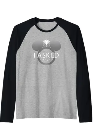 Disney I Asked 2025 Engagement Ring Proposal Mickey Raglan