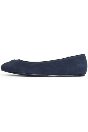 Tommy Hilfiger Damen Ballerinas Hardware aus Wildleder, Blau (Space Blue), 36