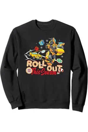 TRANSFORMERS Evergreen Christmas Roll Out Season Bumblebee Sweatshirt