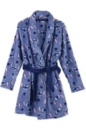 Disney Unisex Kids Stitch Kinder Bademantel Morgenmantel, , 5 Jahre