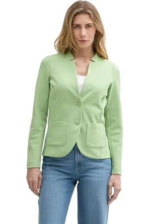 TOM TAILOR Damen 1038703 Blazer, 37116-True Green, XXL