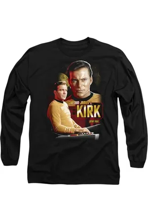 Star Trek Unisex Captain Kirk Mens Long Sleeve T-Shirt, , XL