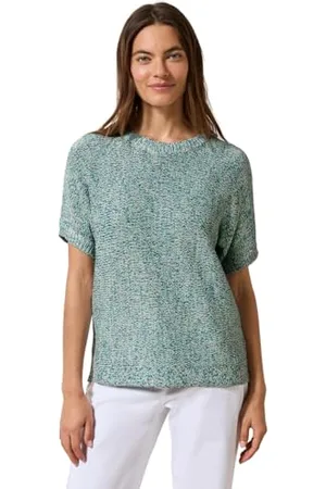 CECIL Damen B303228 Mouliné Kurzarmpullover, , L